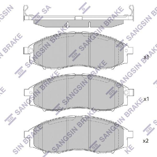 

Тормозные колодки Sangsin brake SP2078