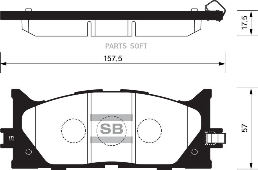 

Тормозные колодки Sangsin brake SP2080