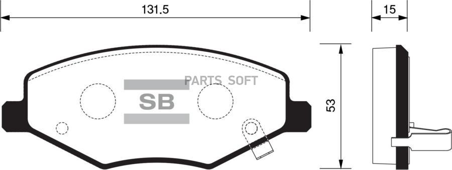 

Тормозные колодки Sangsin brake SP2092