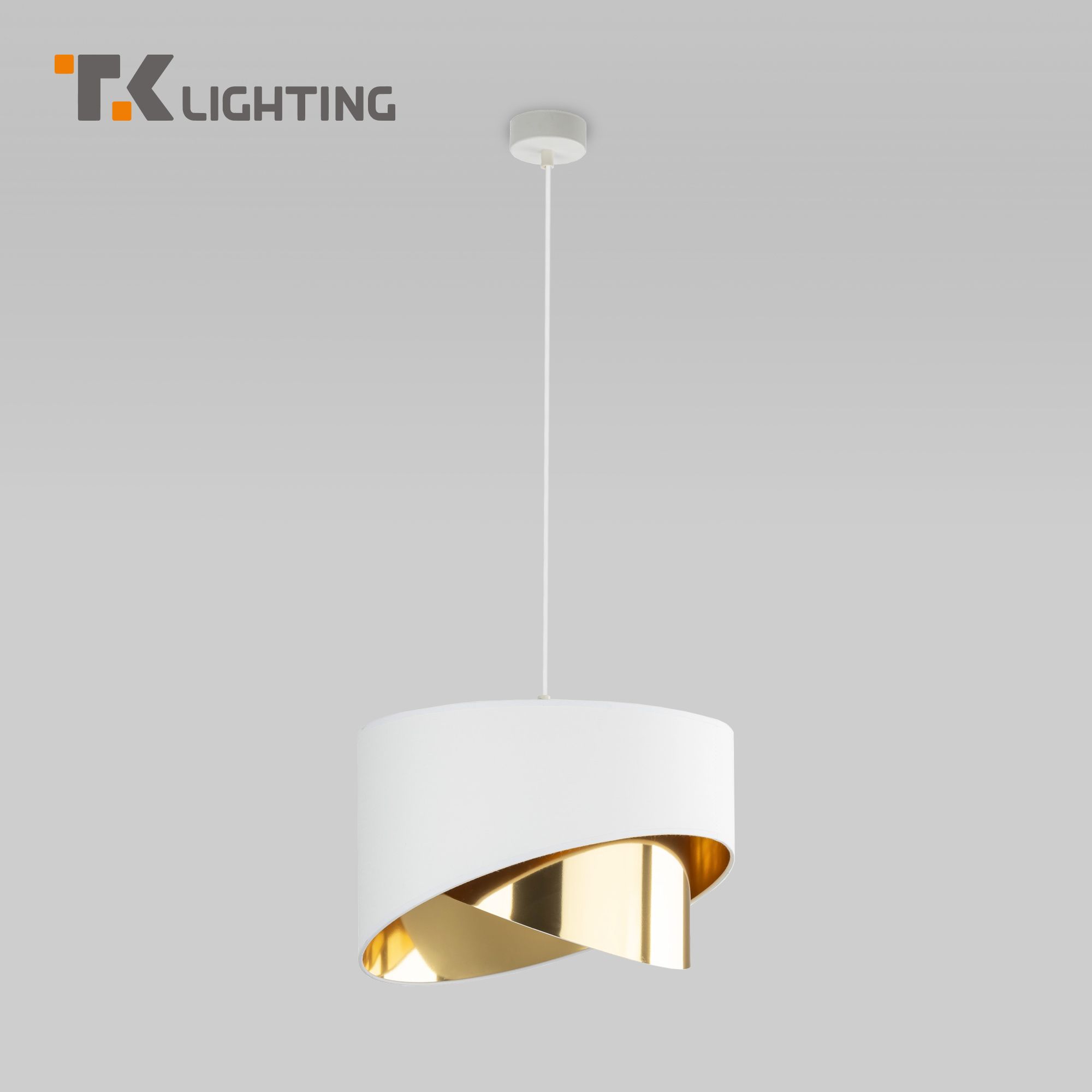 Подвесной светильник TK Lighting Grant White 4820 белый/золото E27