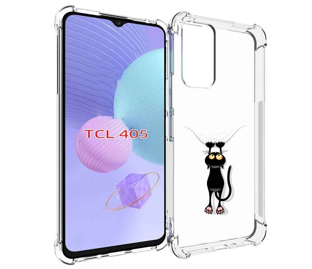 

Чехол MyPads Висячий-кот для TCL 405, Tocco