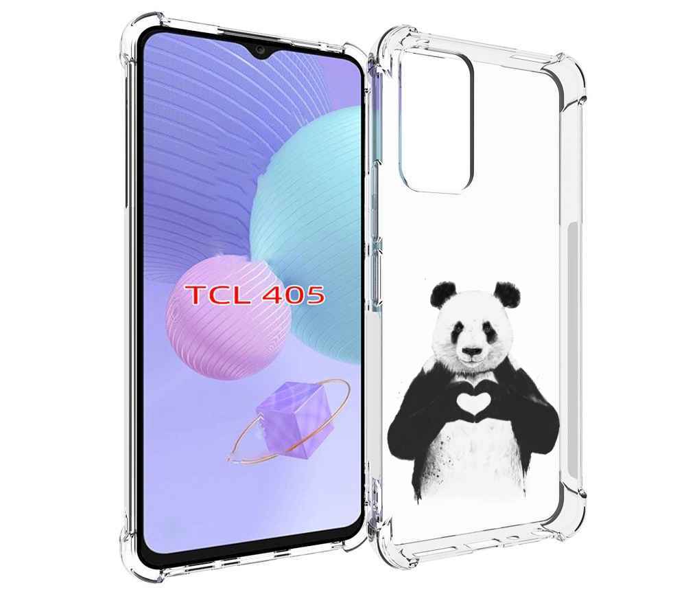

Чехол MyPads Влюбленная панда для TCL 405, Tocco