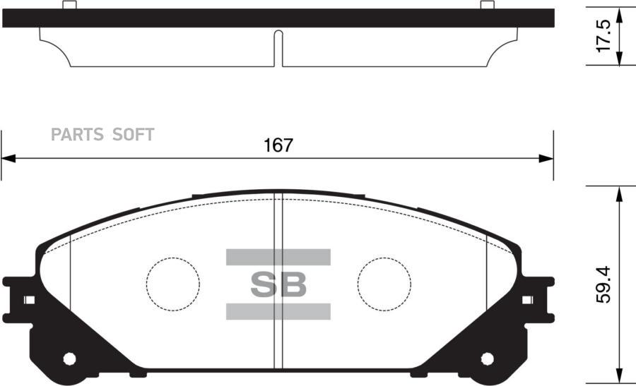 

Тормозные колодки Sangsin brake SP2137