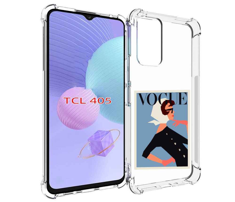 

Чехол MyPads Вогуе картинка для TCL 405, Tocco