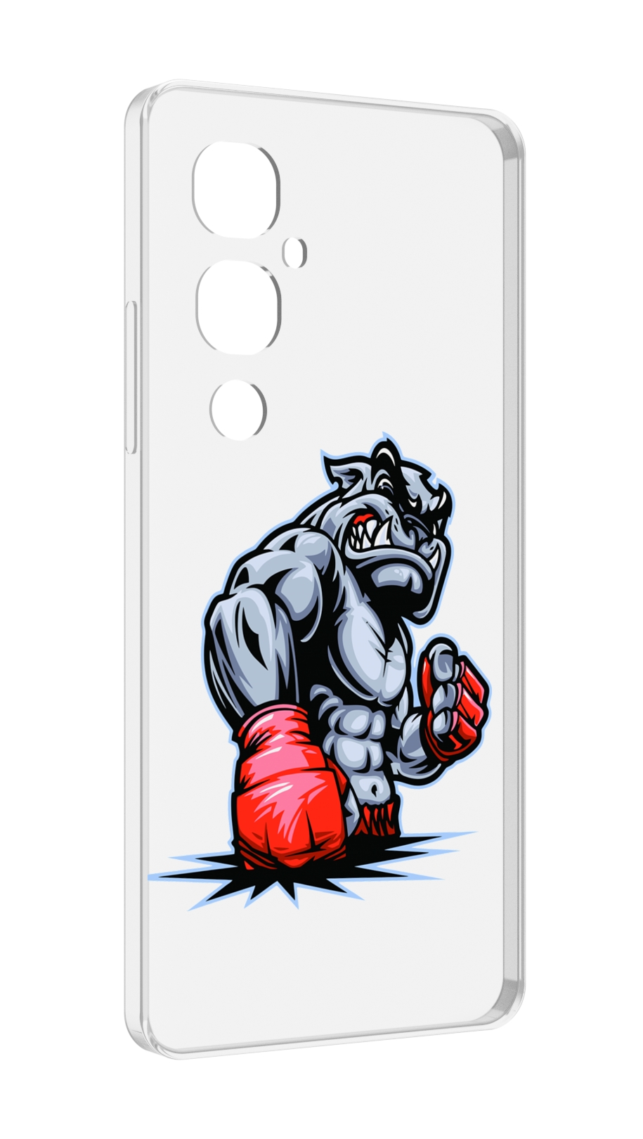 

Чехол MyPads собака-боксер для Tecno Pova 4 Pro, Прозрачный, Tocco