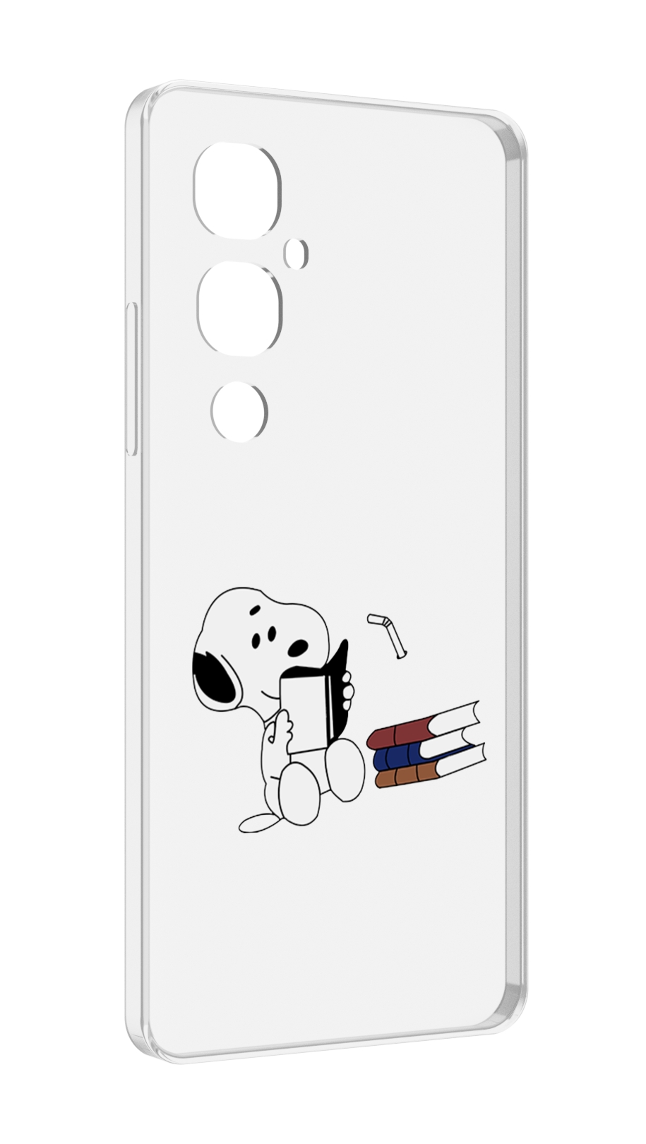 

Чехол MyPads собака-с-книжками для Tecno Pova 4 Pro, Прозрачный, Tocco