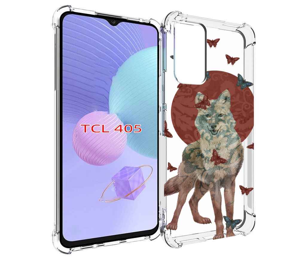 

Чехол MyPads Волчица с бабочками для TCL 405, Tocco