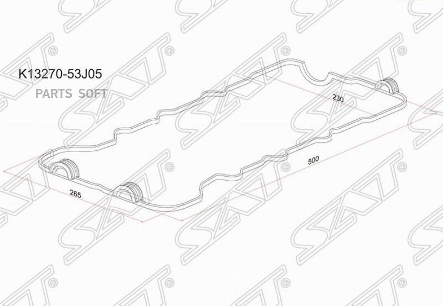 Sat K13270-53J05 Прокладка Клапанной Крышки Ns Sr16/Sr18/Sr20 -96 1Шт