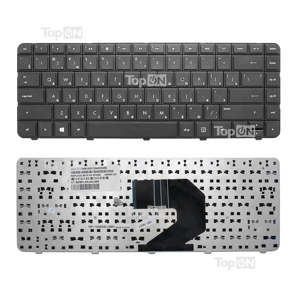 

Клавиатура для ноутбука HP 250 G1, 430, 630, 635, 640, 645, 650, 655 Series. Плоский Enter
