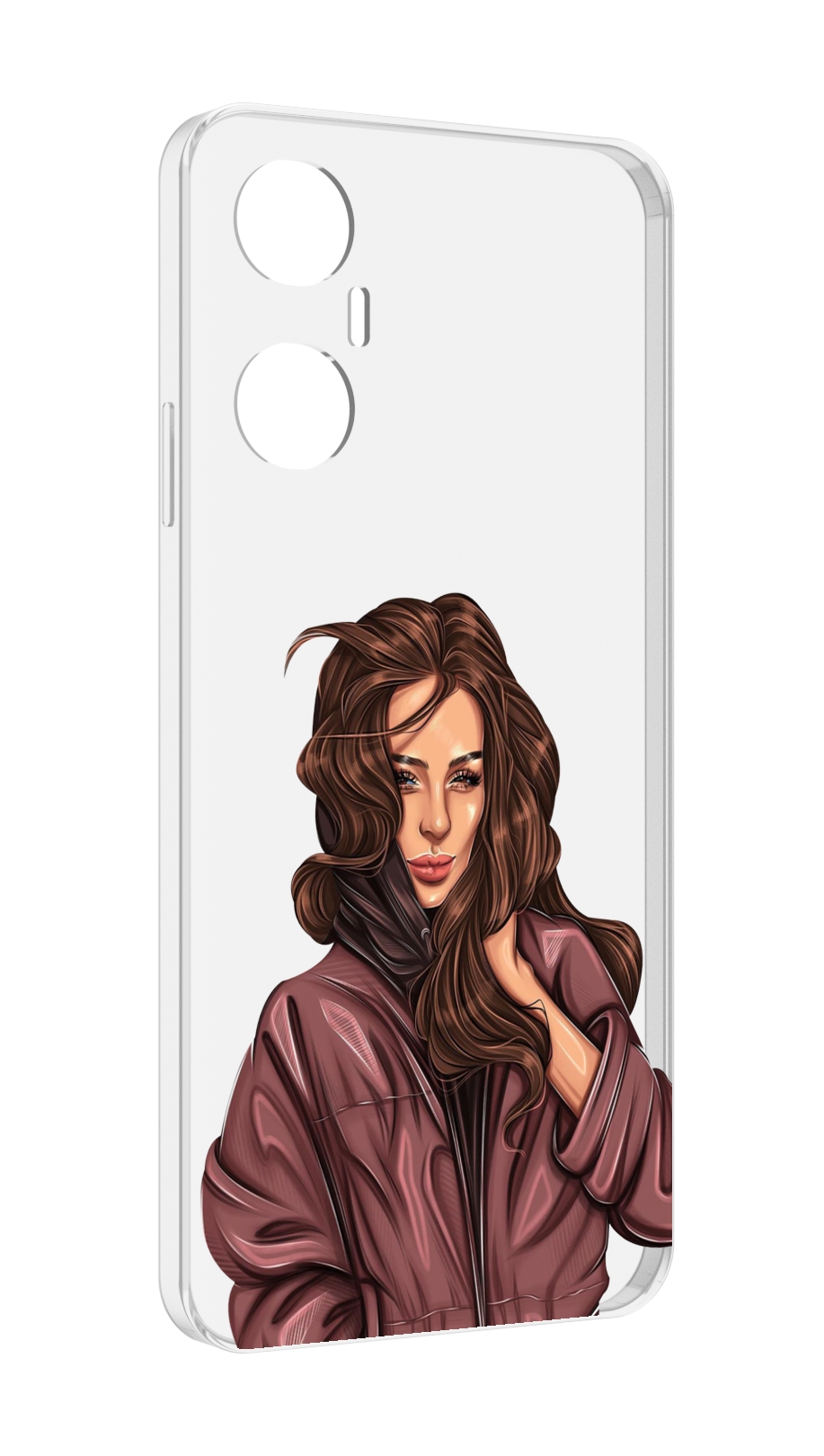 Чехол MyPads Арт рисунок девушки для Infinix Hot 20 5G