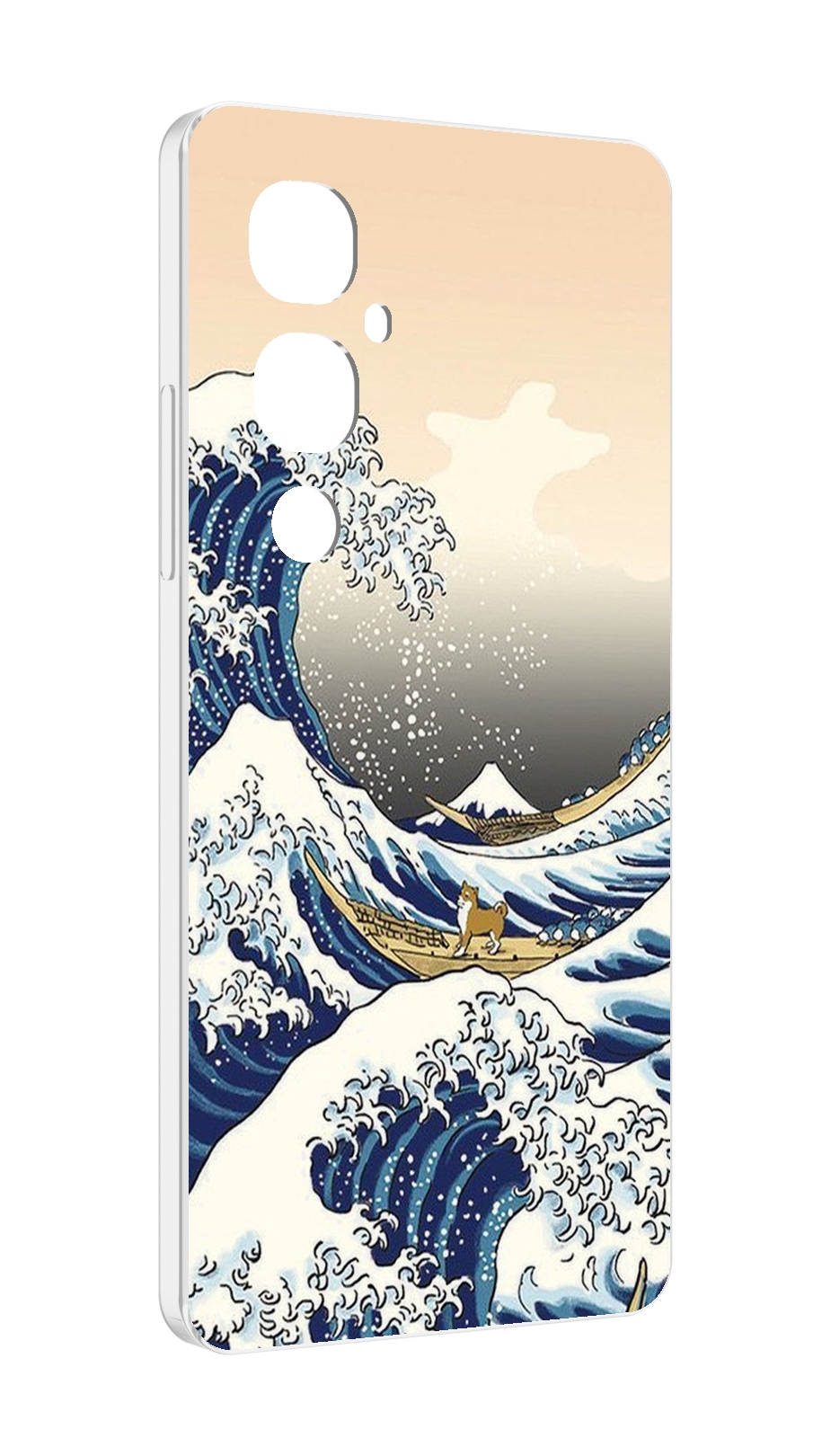 

Чехол MyPads собаки-на-плоту для Tecno Pova 4 Pro, Прозрачный, Tocco