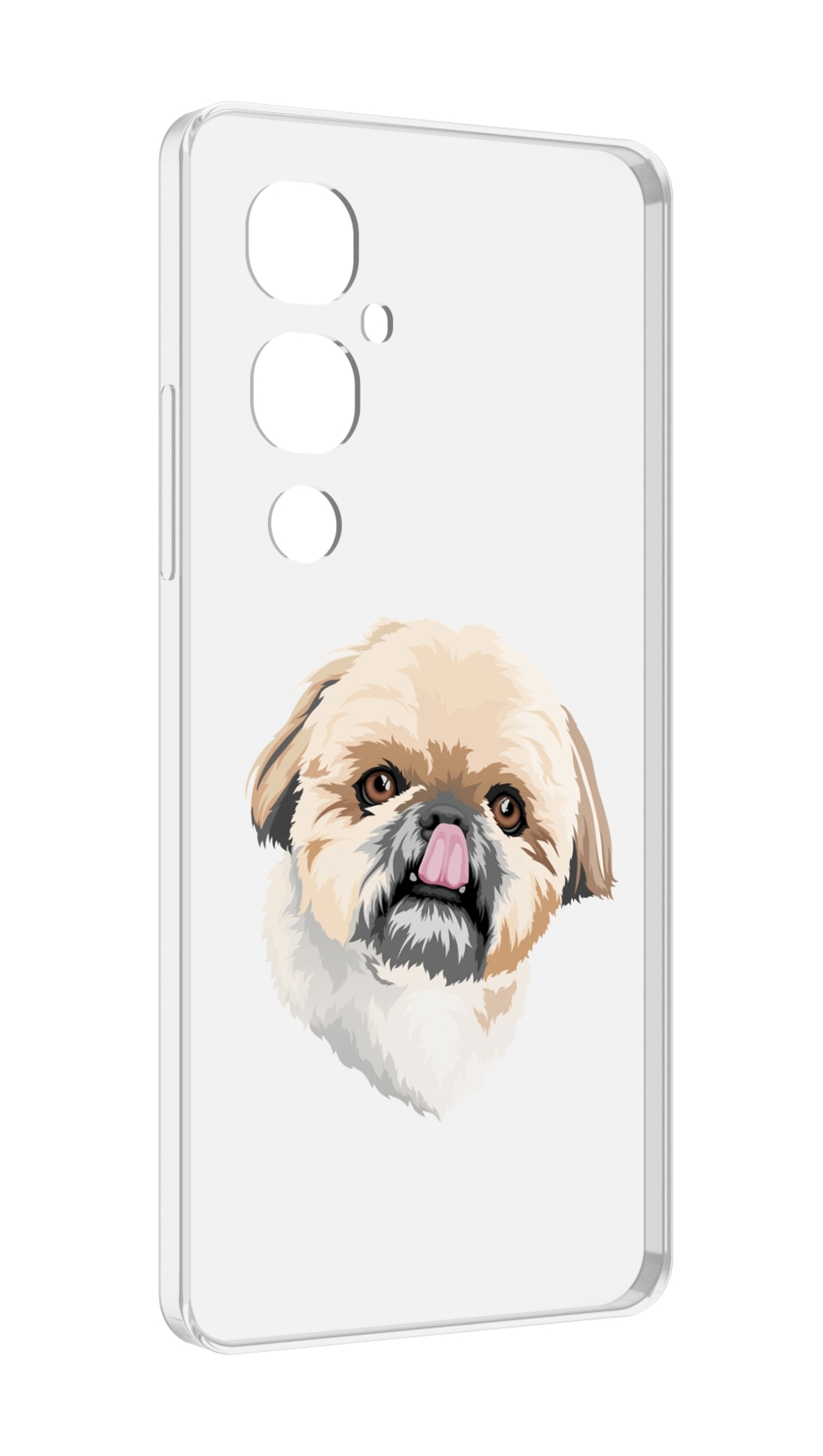 

Чехол MyPads собачка-с-язычком для Tecno Pova 4 Pro, Прозрачный, Tocco