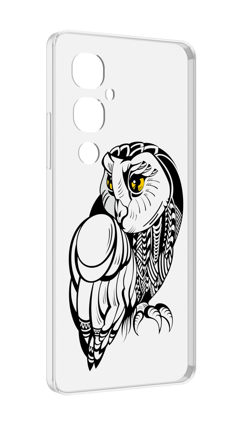 

Чехол MyPads сова-красотка для Tecno Pova 4 Pro, Прозрачный, Tocco