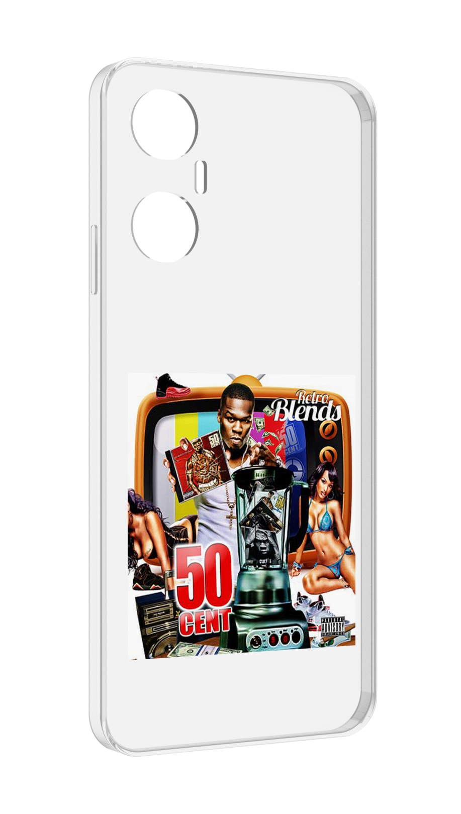 

Чехол MyPads 50 Cent - Retro 50 Cent Blends для Infinix Hot 20 5G, Прозрачный, Tocco