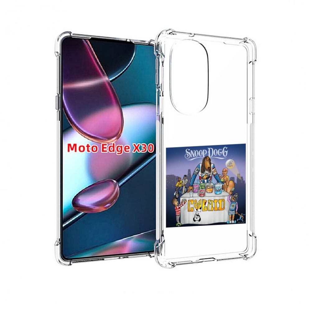 

Чехол MyPads Snoop Dogg COOLAID для Motorola Moto Edge X30, Прозрачный, Tocco