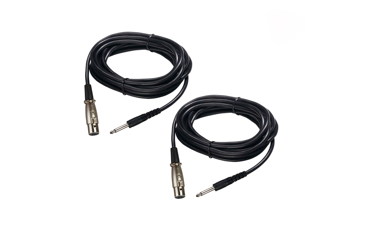 

Кабель для микрофона Mobicent XLR 6.5mm - Jack 6.3mm 3 м, 2 шт, Черный, MC2ER002037