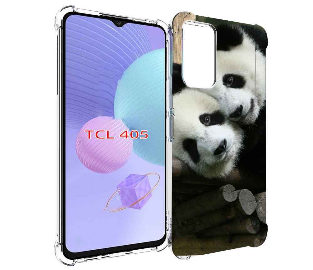 

Чехол MyPads Две-панды для TCL 405, Tocco