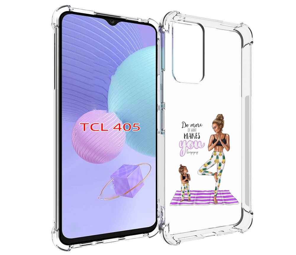 

Чехол MyPads Девочки-в-ананасах для TCL 405, Tocco