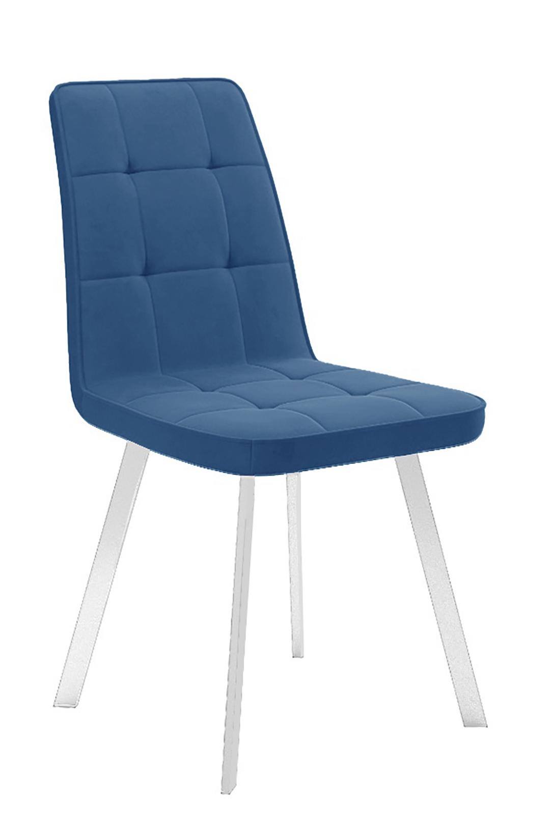 

Стул DikLine 207 B8 BLUE /ножки белые
