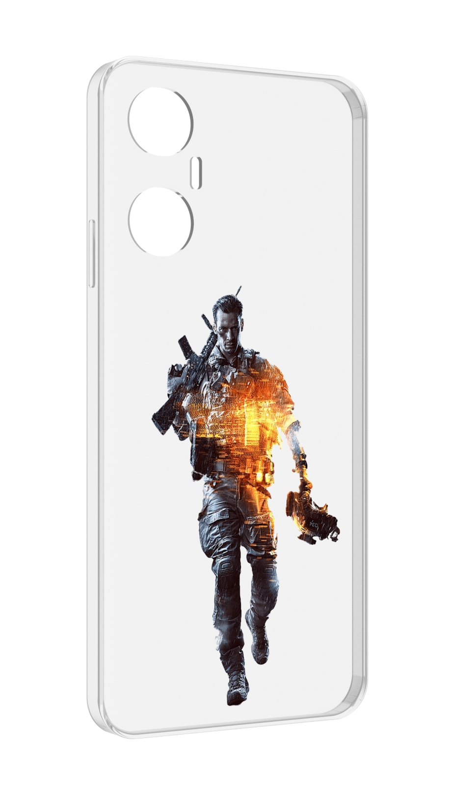 

Чехол MyPads Battlefield-4 мужской для Infinix Hot 20 5G, Прозрачный, Tocco