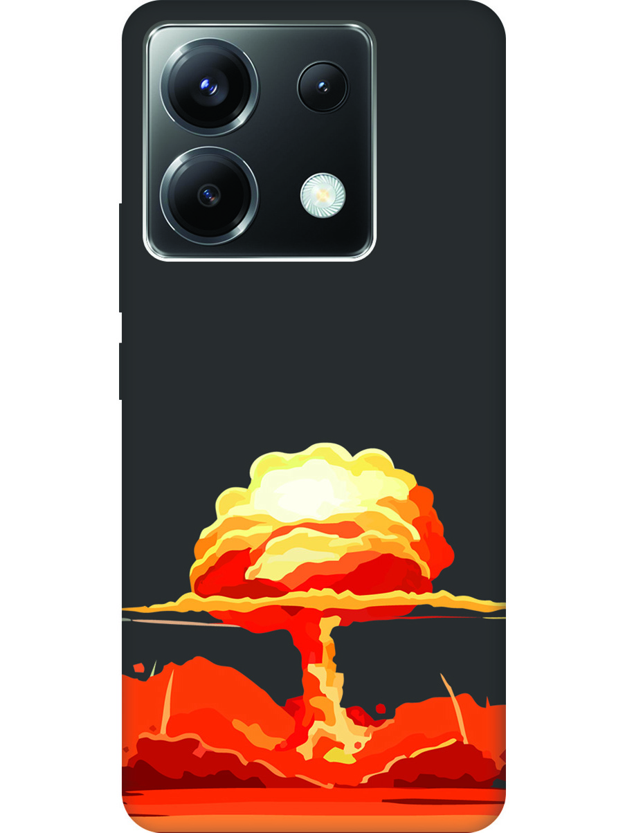 

Чехол на Xiaomi Redmi Note 13 Pro 5G / Poco X6 5G "Ядерный взрыв" Soft Touch черный, Черный;красный, 20012106