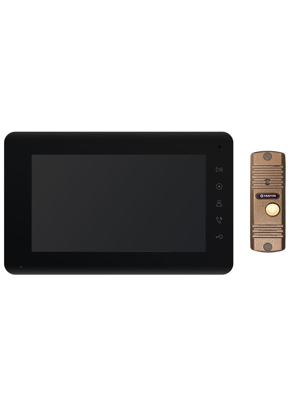 Комплект видеодомофона Tantos Mia HD (черный) и Corban HD (медь) Н2-00003506