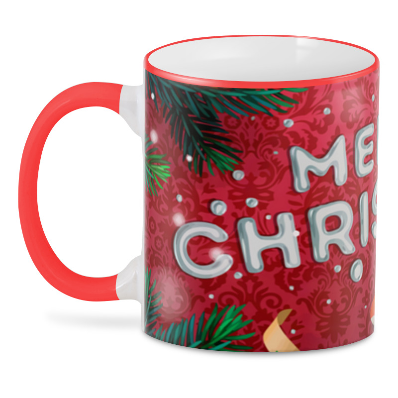 фото 3d кружка printio merry christmas 330 мл