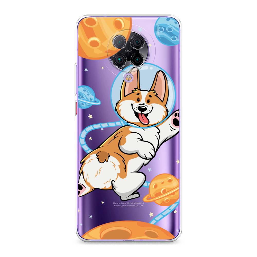 

Чехол на Xiaomi Poco F2 Pro/Redmi K30 Pro "Корги-космонавт", Голубой;бежевый;белый, 37050-1