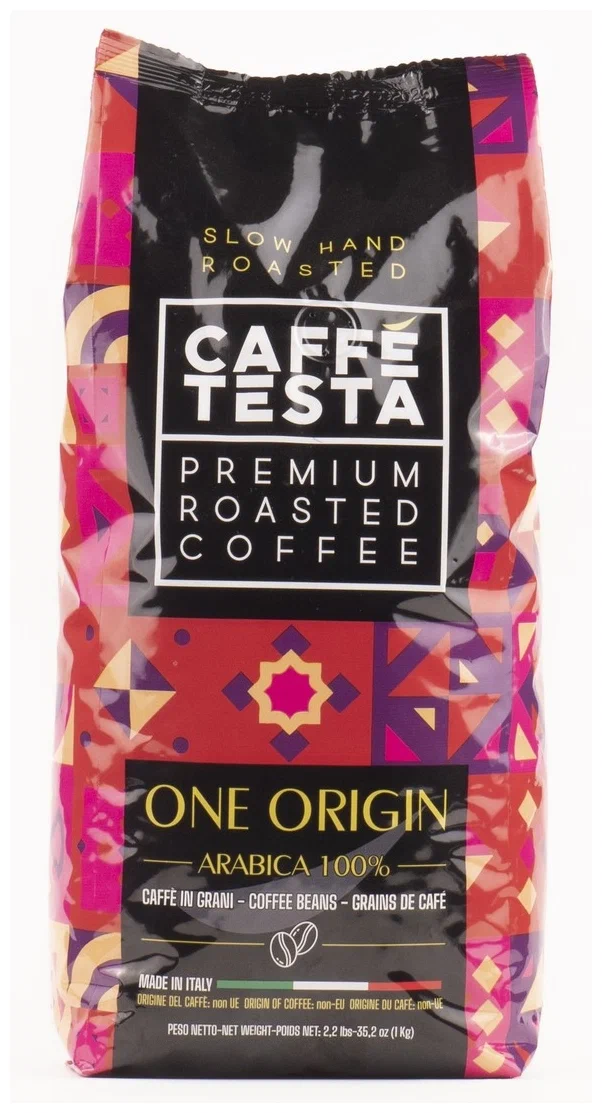 Кофе в зернах CAFFE TESTA One origin 100% арабика, 1 кг
