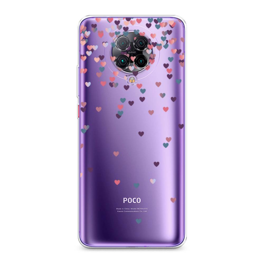 

Чехол на Xiaomi Poco F2 Pro/Redmi K30 Pro "Посыпка сердечки", Розовый;фиолетовый, 37050-3