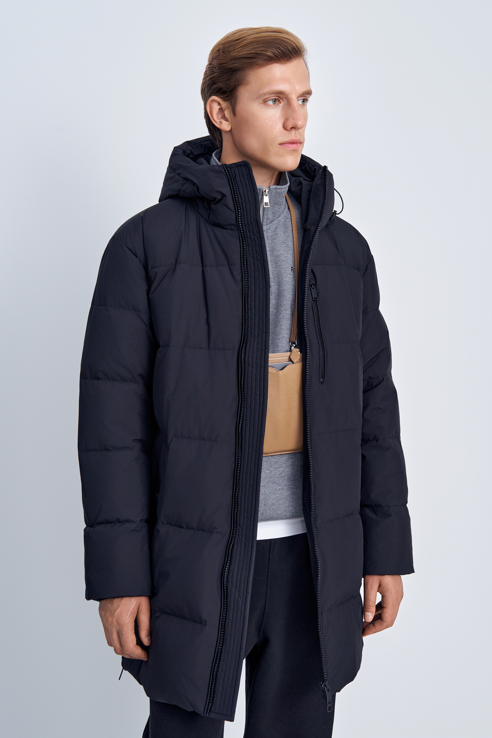 

Пальто мужское Finn Flare FAC22014 синее L, Синий, FAC22014