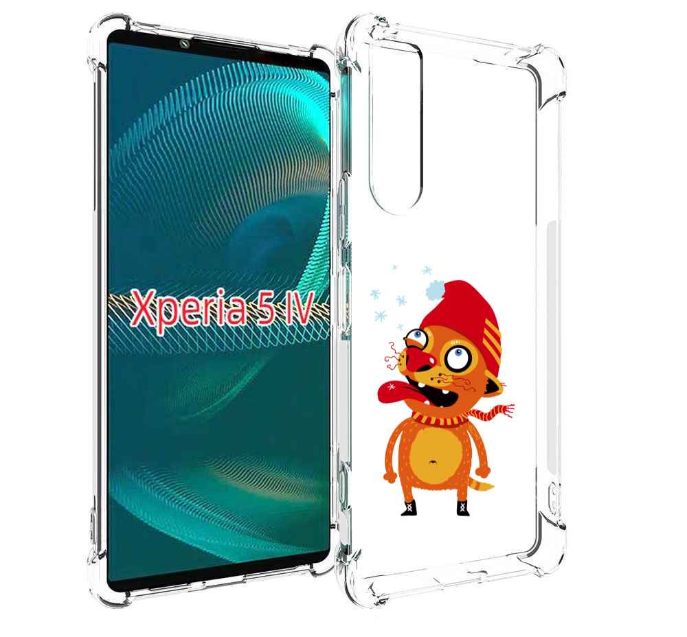 

Чехол MyPads Зимний кот для Sony Xperia 5 IV (5-4), Прозрачный, Tocco