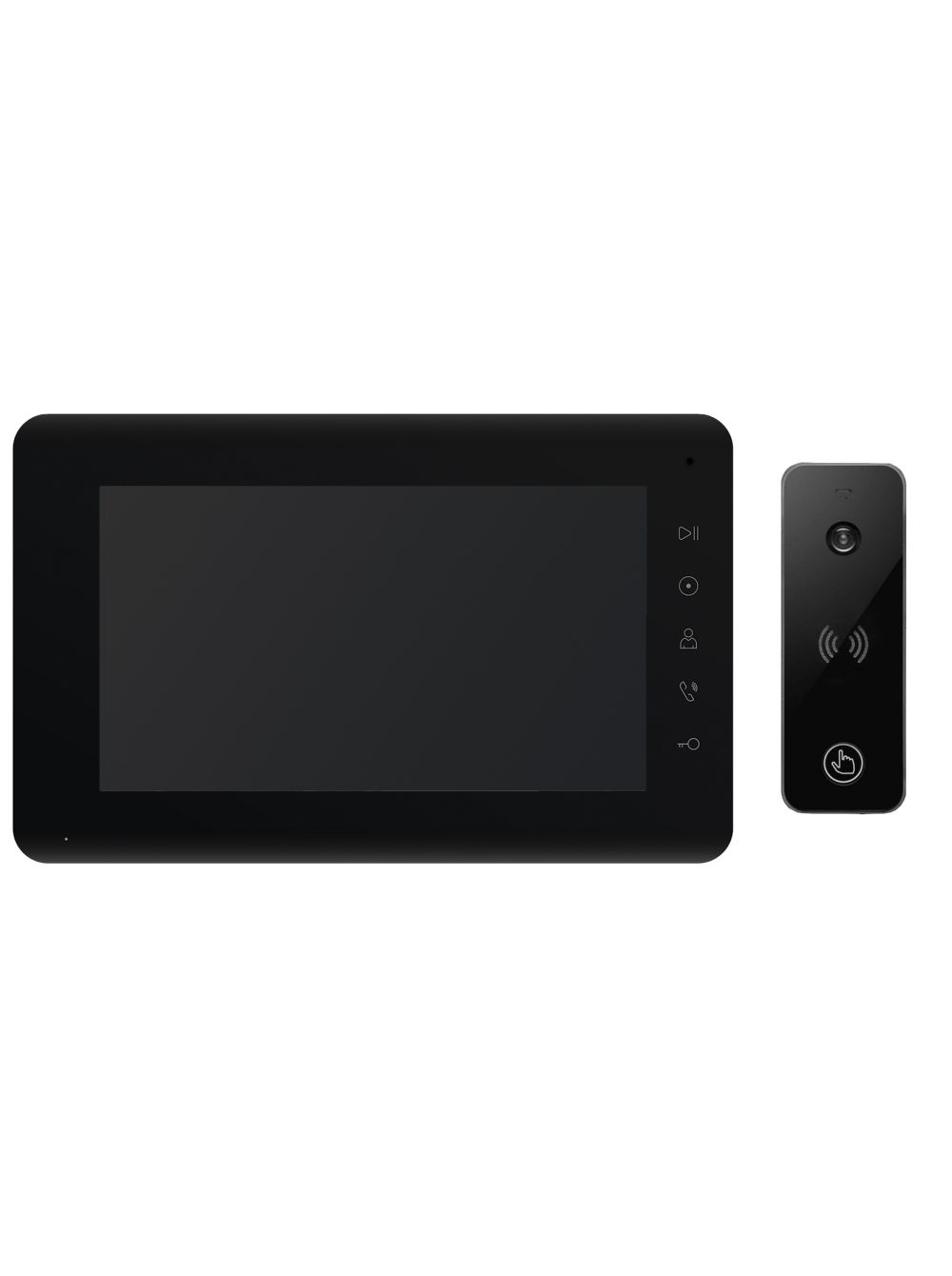 Комплект видеодомофона Tantos Mia HD (черный) и iPanel 2 HD + (черная) Н2-00003522