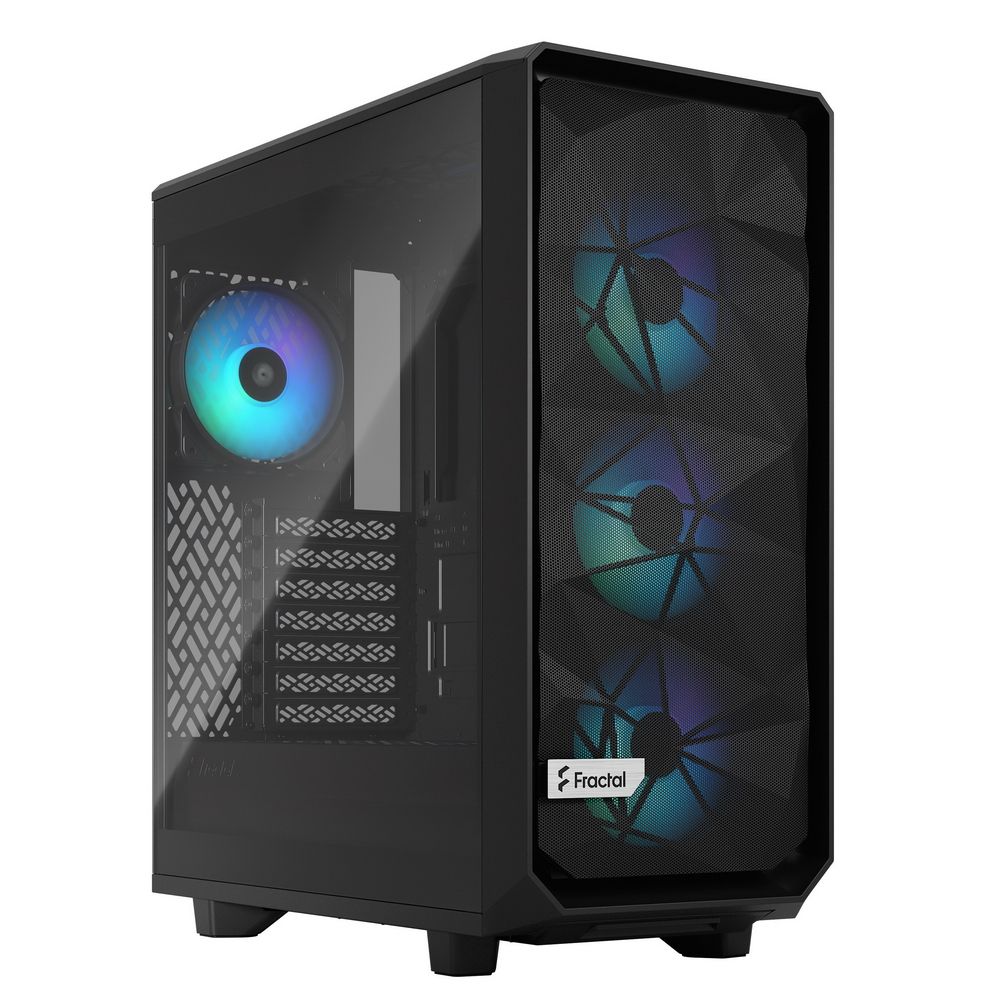 фото Корпус компьютерный fractal design meshify 2 compact lite rgb (fd-c-mel2c-05) black