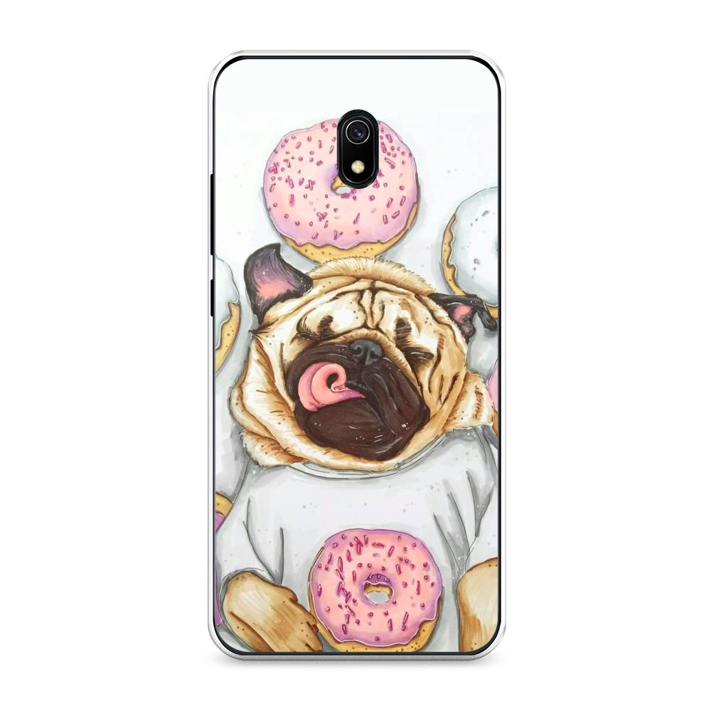 

Чехол на Xiaomi Redmi 8A "Счастливый мопс", Розовый;бежевый;коричневый, 37250-1