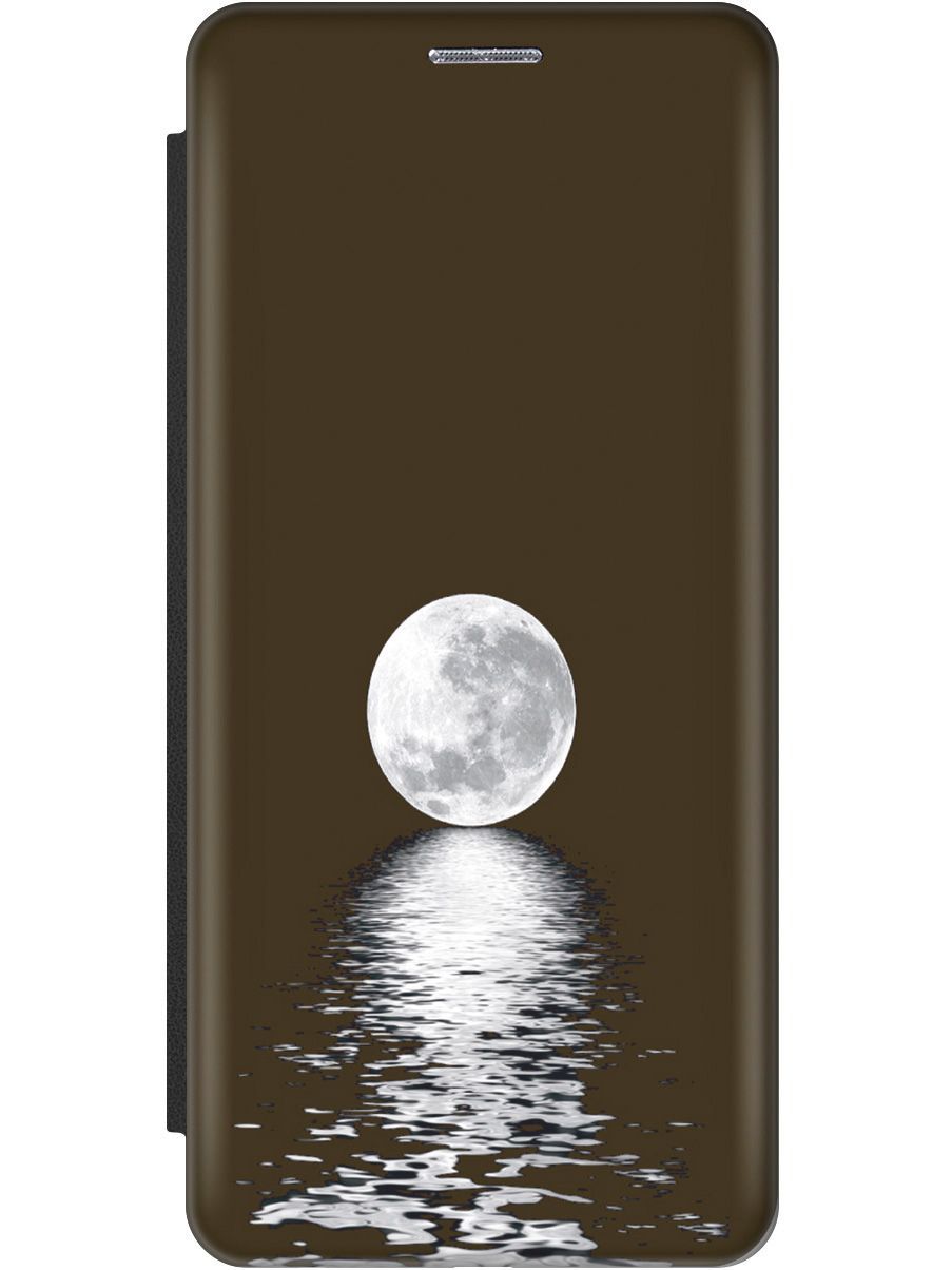 

Чехол на Xiaomi Redmi Note 10 "Луна над морем" черный, Белый;черный, 10295