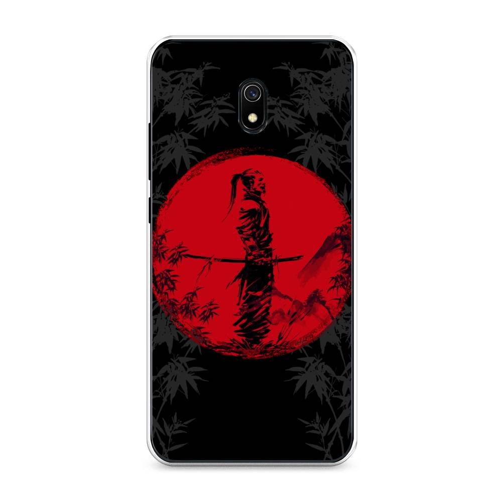 

Чехол на Xiaomi Redmi 8A "Самурай на красном фоне", Черный;красный;серый, 37250-4