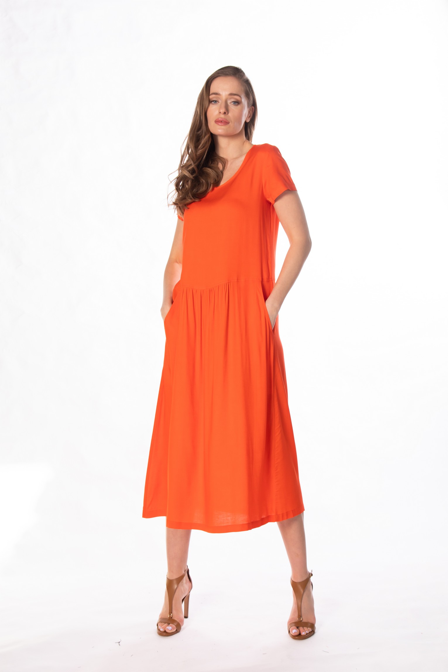 Платье женское DAYS 171223/1 оранжевое M