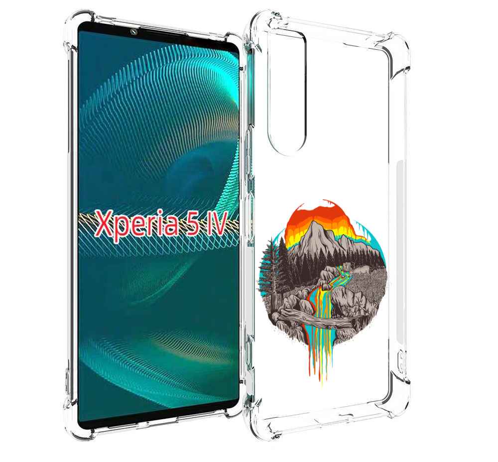 

Чехол MyPads Радужный водопад для Sony Xperia 5 IV (5-4), Прозрачный, Tocco