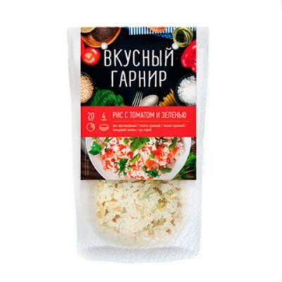 

Рис Вкусный гарнир с томатом и зеленью 200 г