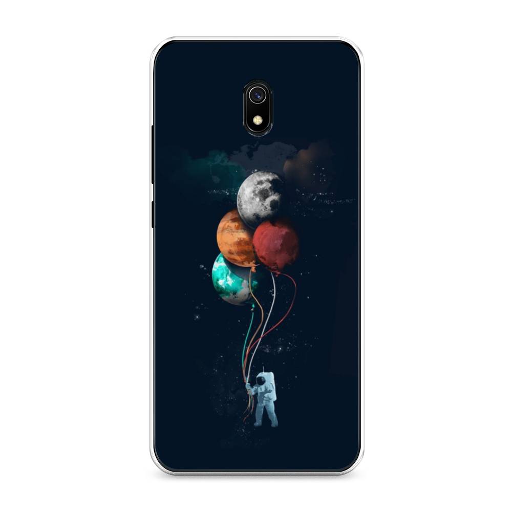 

Чехол на Xiaomi Redmi 8A "Космонавт с шариками", Разноцветный, 37250-4
