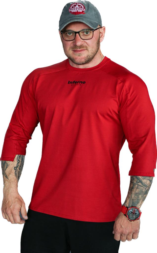 

Лонгслив мужской INFERNO style Ф-006 красный 3XL, Ф-006