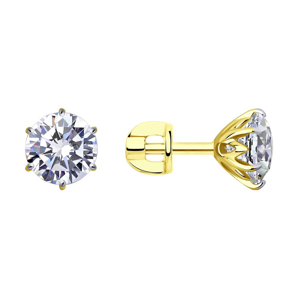 

Серьги из золота SOKOLOV 026738-2, фианит, 026738-2