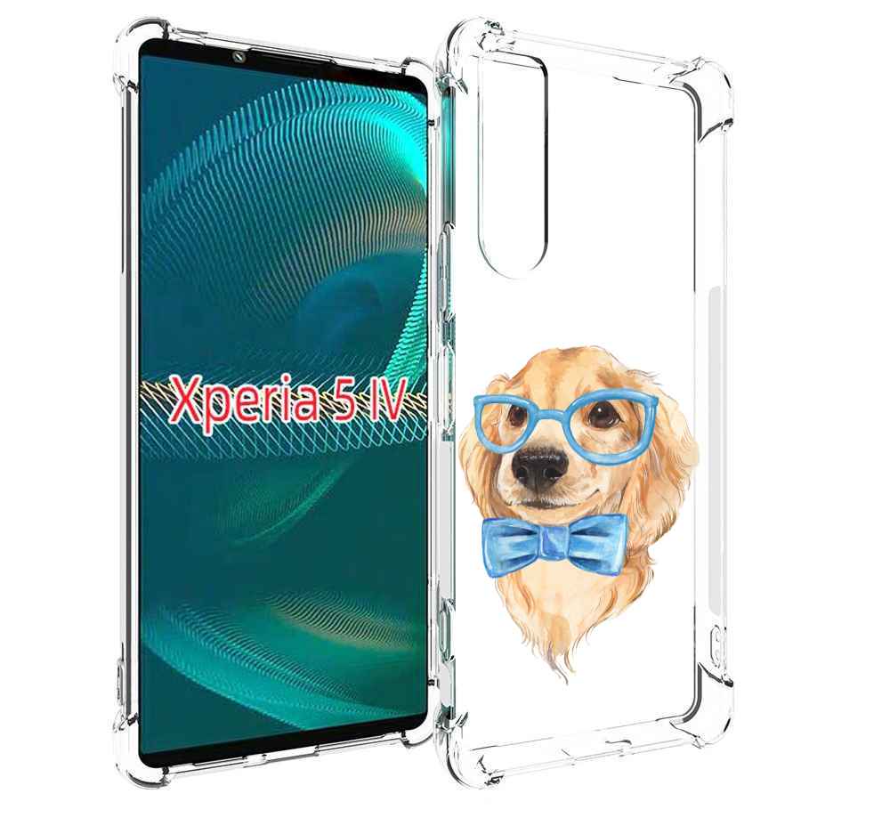 

Чехол MyPads Собака интеллигент для Sony Xperia 5 IV (5-4), Прозрачный, Tocco
