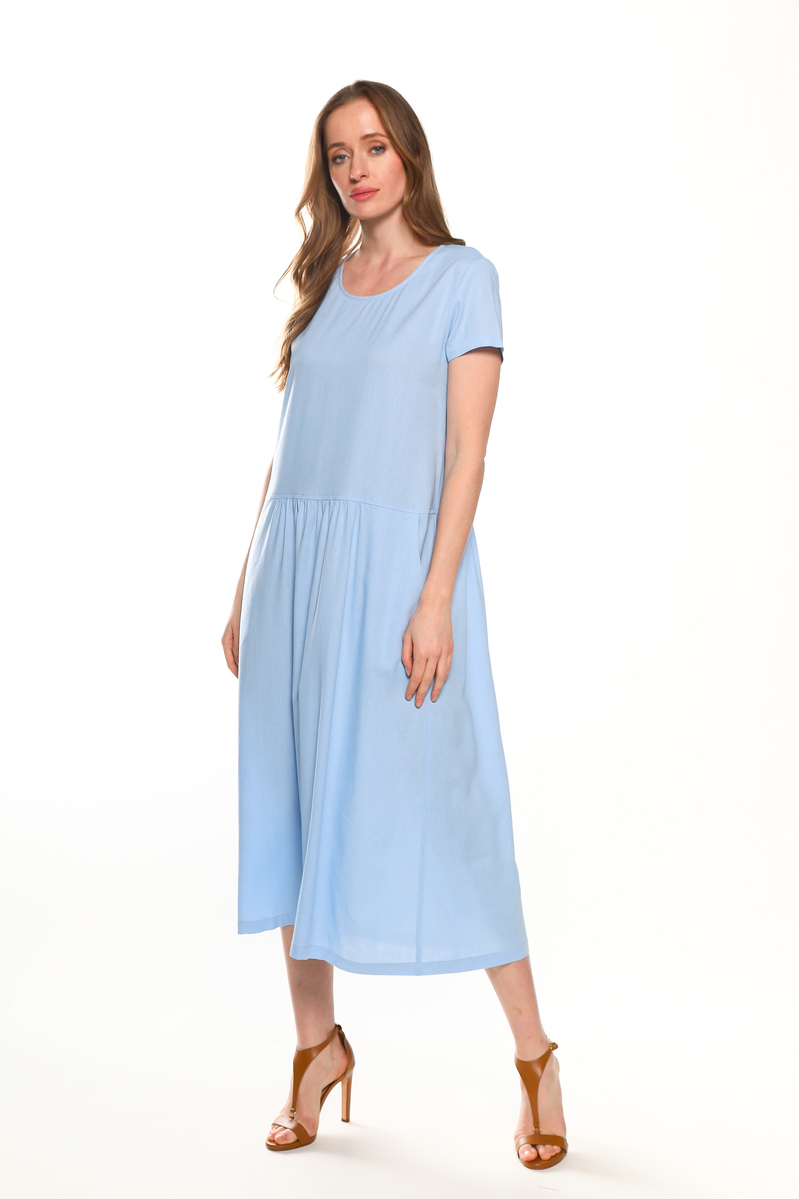 Платье женское DAYS 171223 голубое 3XL