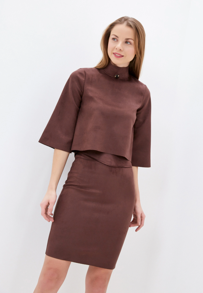 

Костюм женский Still-expert Замша2 коричневый 46 RU, Замша2