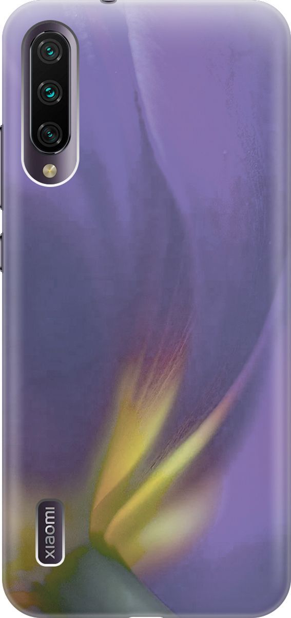 

Чехол на Xiaomi Mi A3 "Фиолетовая фиалка", Желтый;фиолетовый, 2912