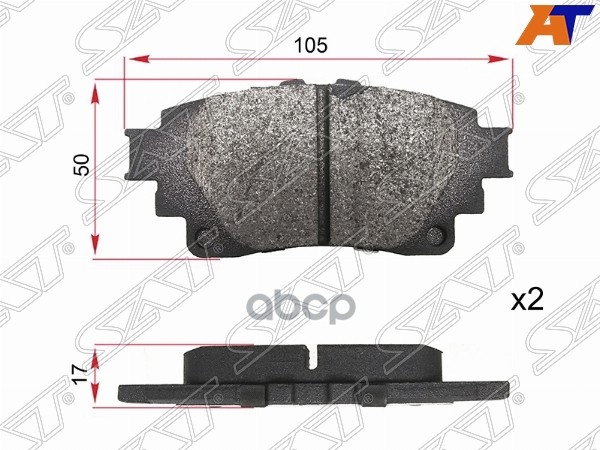

Колодки Тормозные Зад Toyota Rav4 18-/Crown 220 18- 1Шт Sat St-28-0118