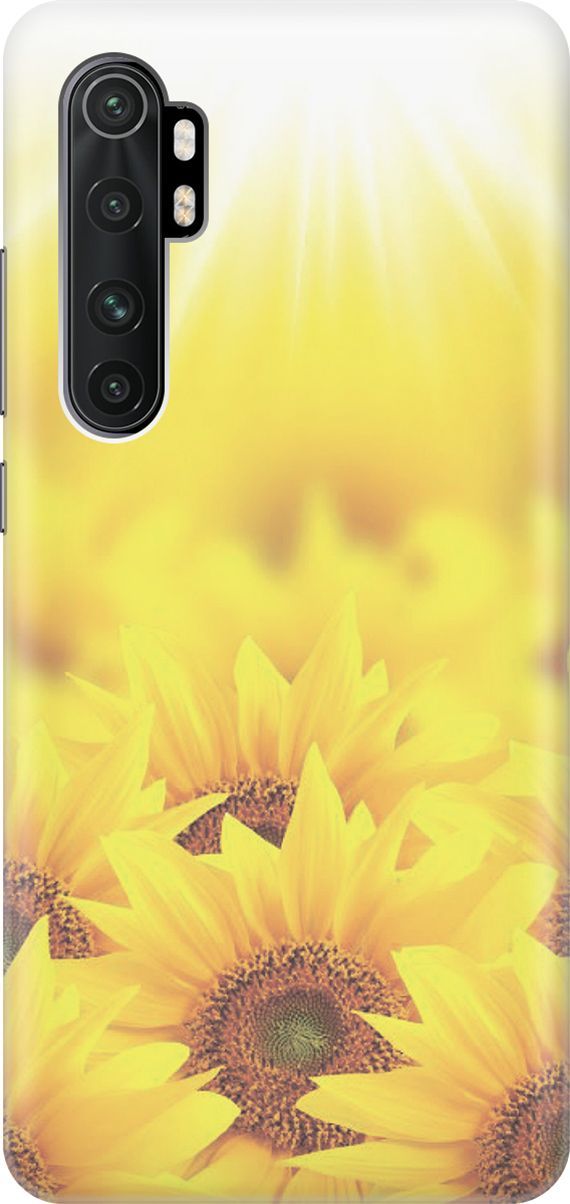 

Чехол на Xiaomi Mi Note 10 Lite "Поле подсолнухов", Желтый;оранжевый, 2914