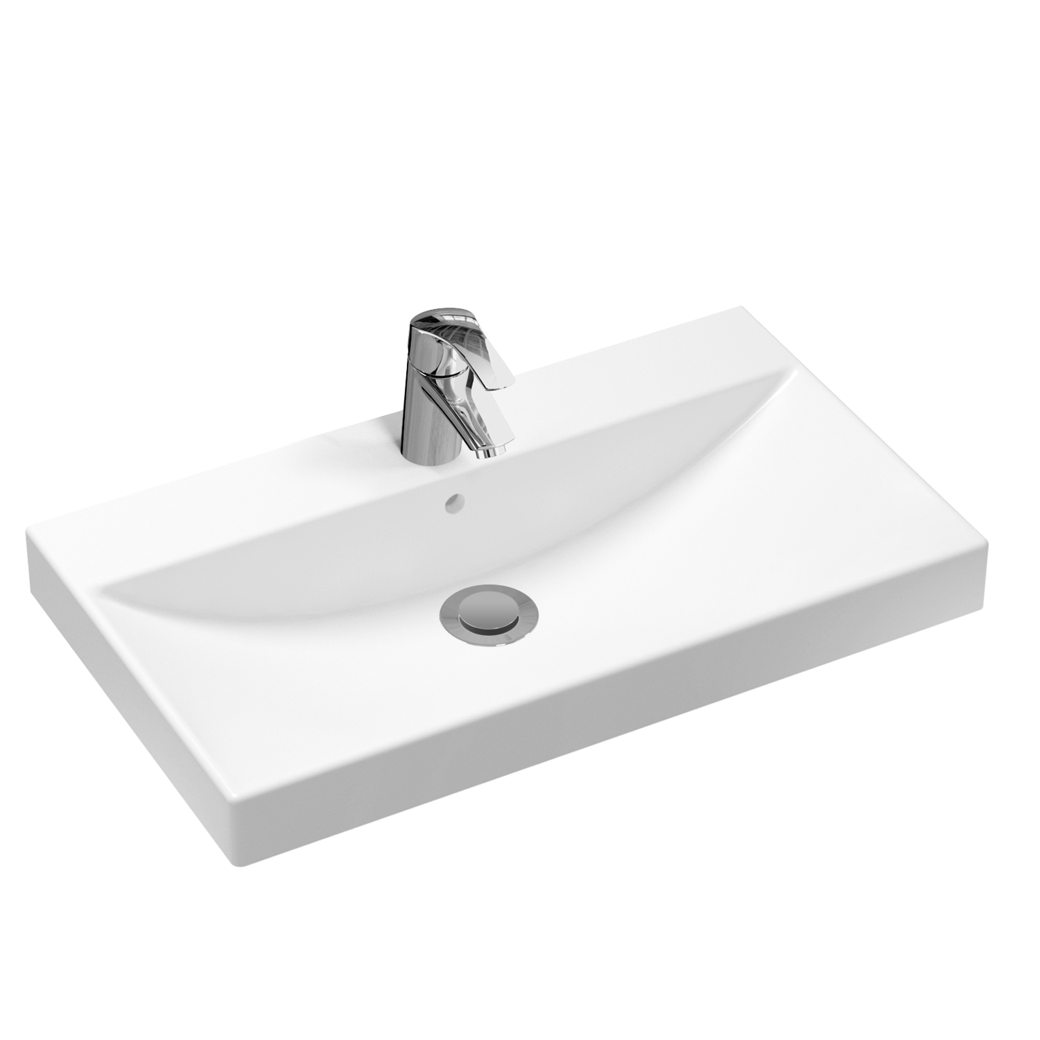

Комплект 2 в 1 Lavinia Boho Bathroom Sink 21510454, врезная раковина 80 см